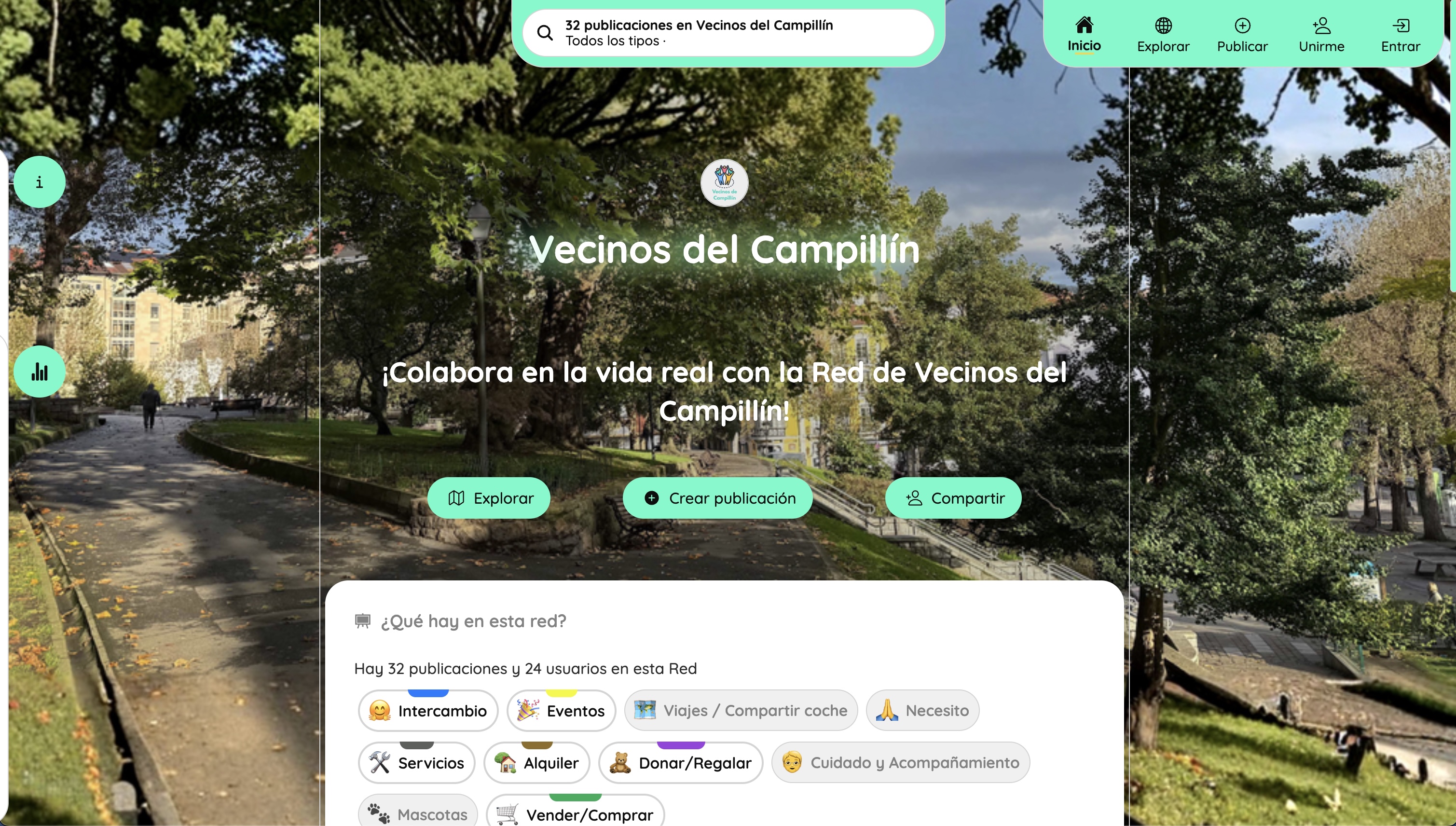 Cabecera de inicio